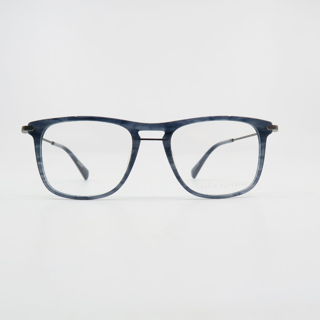 John Varvatos Vjv420 52mm Blue Horn New Men's Eyeglasses.